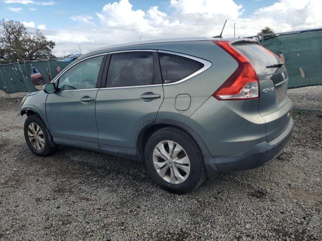 5J6RM3H7XCL032708 - 2012 HONDA CR-V EXL GREEN photo 2