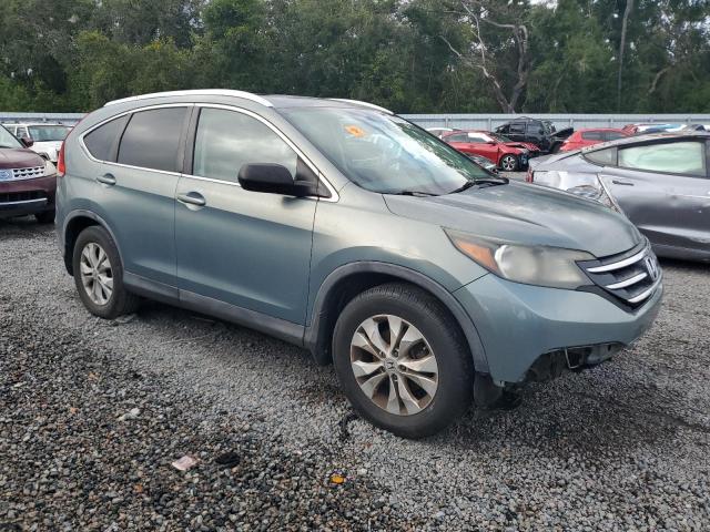 5J6RM3H7XCL032708 - 2012 HONDA CR-V EXL GREEN photo 4