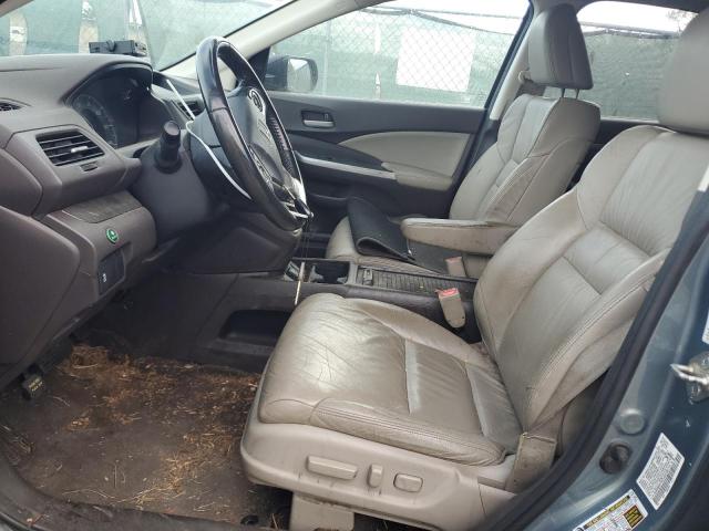 5J6RM3H7XCL032708 - 2012 HONDA CR-V EXL GREEN photo 7