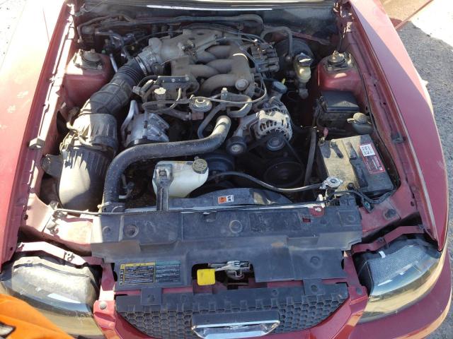 1FAFP40434F119590 - 2004 FORD MUSTANG RED photo 11
