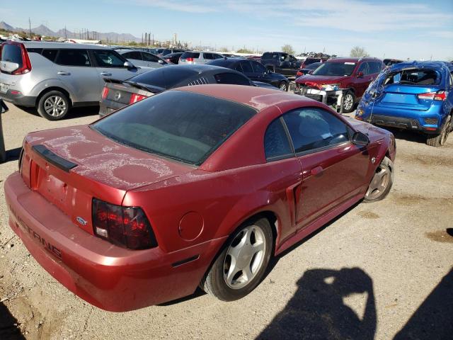 1FAFP40434F119590 - 2004 FORD MUSTANG RED photo 3