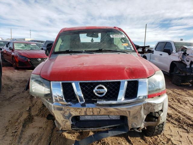 1N6BA0EC9CN315246 - 2012 NISSAN TITAN S RED photo 5