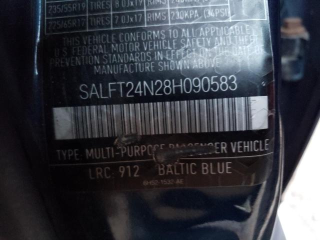SALFT24N28H090583 - 2008 LAND ROVER LR2 HSE TECHNOLOGY BLUE photo 12