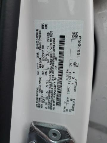 1FMCU0GD9HUD17155 - 2017 FORD ESCAPE SE Ақ фото 13