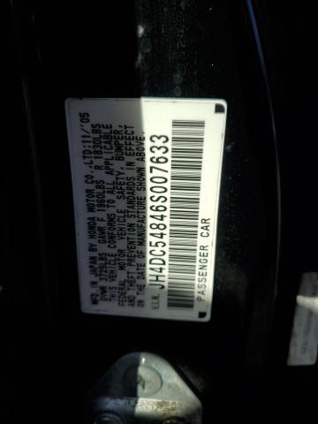 JH4DC54846S007633 - 2006 ACURA RSX BLACK photo 12