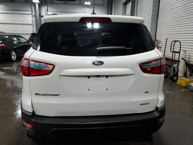 MAJ6P1UL9JC164661 - 2018 FORD ECOSPORT SE WHITE photo 6