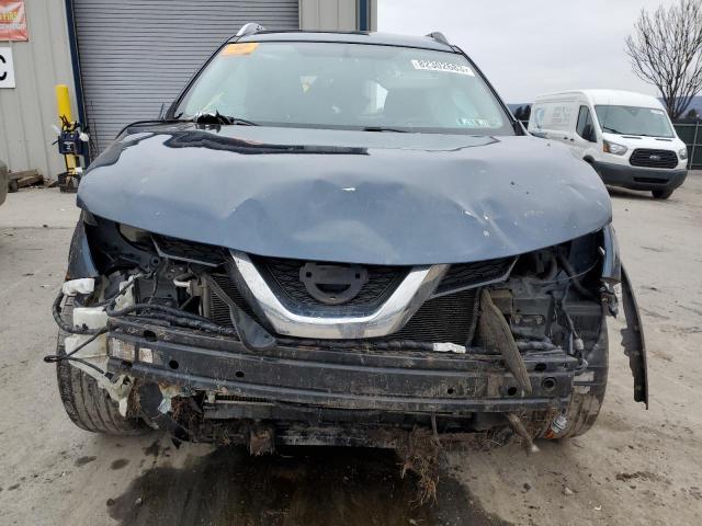 KNMAT2MVXGP639601 - 2016 NISSAN ROGUE S BLUE photo 5