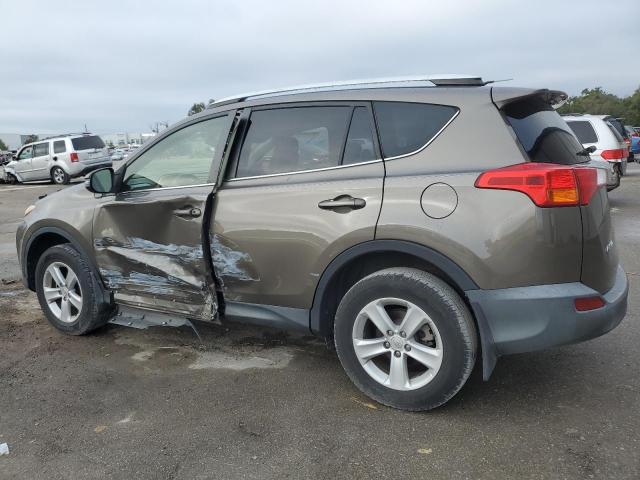 JTMWFREV5DD003699 - 2013 TOYOTA RAV4 XLE GRAY photo 2