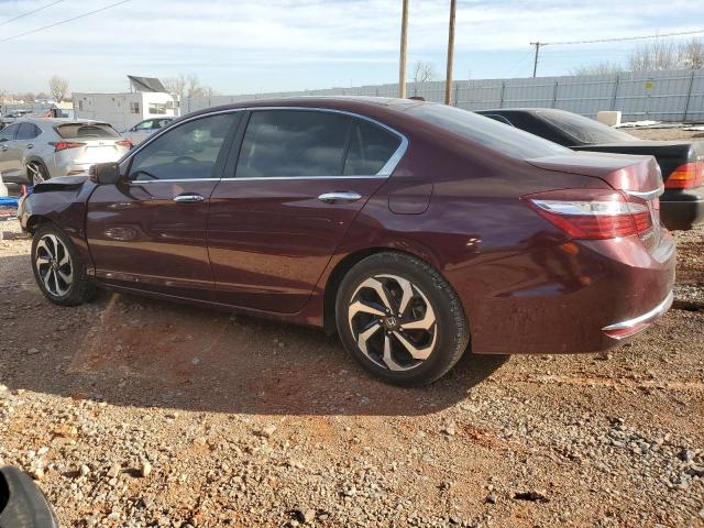 1HGCR2F84HA143651 - 2017 HONDA ACCORD EXL MAROON photo 2