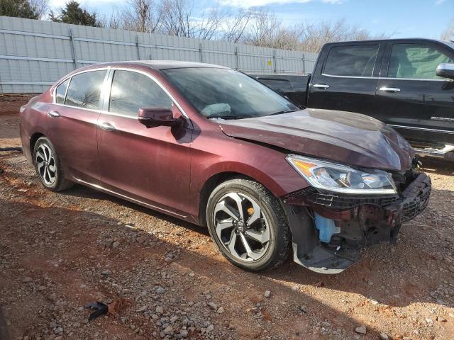 1HGCR2F84HA143651 - 2017 HONDA ACCORD EXL MAROON photo 4