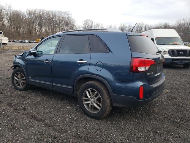 5XYKTDA72EG462869 - 2014 KIA SORENTO LX BLUE photo 2