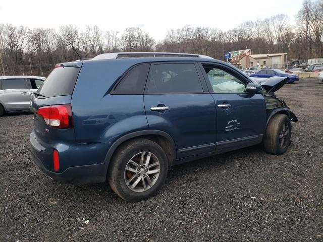 5XYKTDA72EG462869 - 2014 KIA SORENTO LX BLUE photo 3