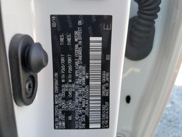 JTEBU5JRXJ5550605 - 2018 TOYOTA 4RUNNER SR5/SR5 PREMIUM Blanc photo 13