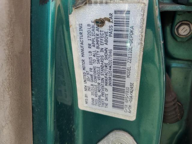 1NXBR12E4WZ017846 - 1998 TOYOTA COROLLA VE 绿色 照片 12