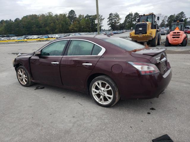 1N4AA5APXEC453225 - 2014 NISSAN MAXIMA S BURGUNDY photo 2