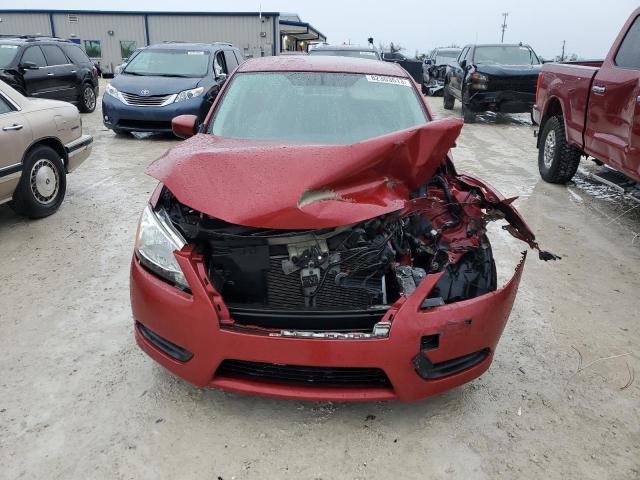 3N1AB7AP2DL628477 - 2013 NISSAN SENTRA S RED photo 5