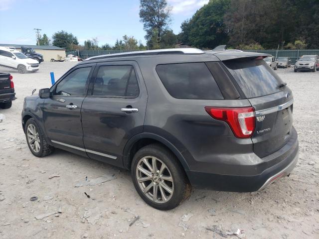 1FM5K8F85HGC93369 - 2017 FORD EXPLORER LIMITED CHARCOAL photo 2