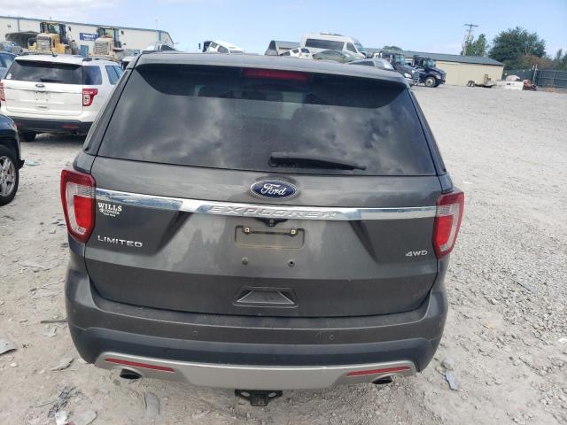 1FM5K8F85HGC93369 - 2017 FORD EXPLORER LIMITED CHARCOAL photo 6