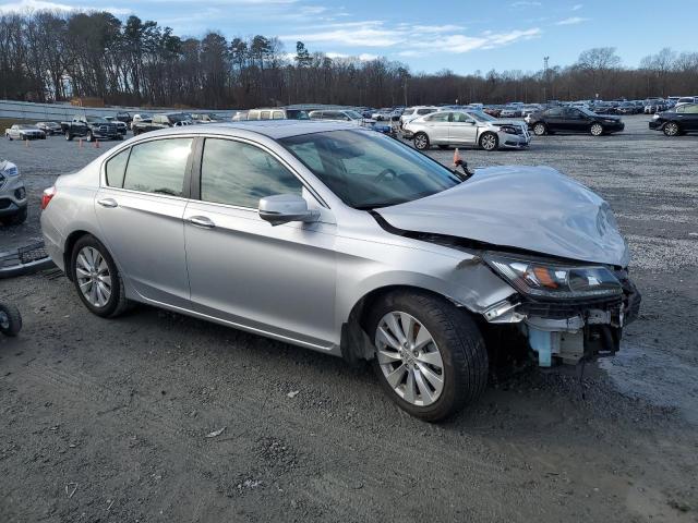 1HGCR2F8XDA020267 - 2013 HONDA ACCORD EXL SILVER photo 4