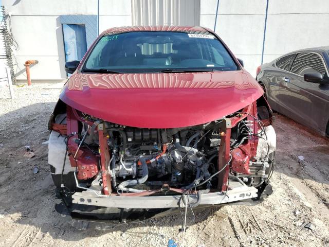 5TDDRKECXMS017932 - 2021 TOYOTA SIENNA XSE RED photo 5