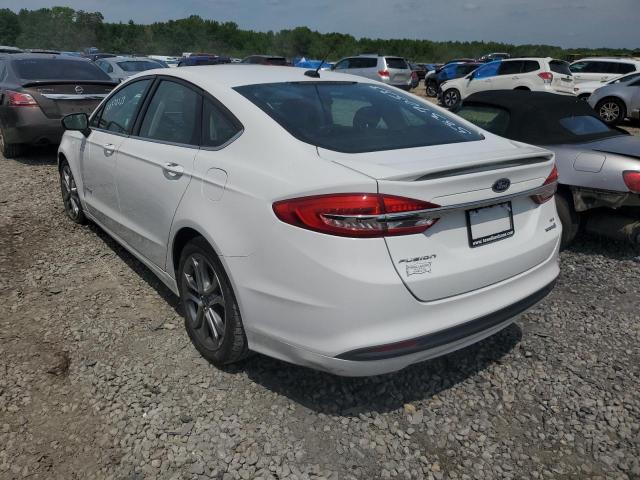 3FA6P0LU1HR233343 - 2017 FORD FUSION SE HYBRID WHITE photo 2