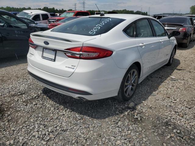 3FA6P0LU1HR233343 - 2017 FORD FUSION SE HYBRID WHITE photo 3