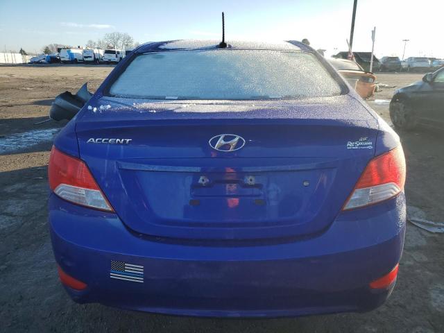 KMHCT4AE4CU184146 - 2012 HYUNDAI ACCENT GLS BLUE photo 6