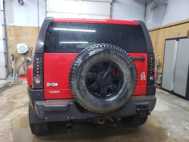 5GTDN13E578246871 - 2007 HUMMER H3 RED photo 6