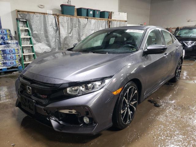 2HGFC1E57JH704397 - 2018 HONDA CIVIC SI GRAY photo 1