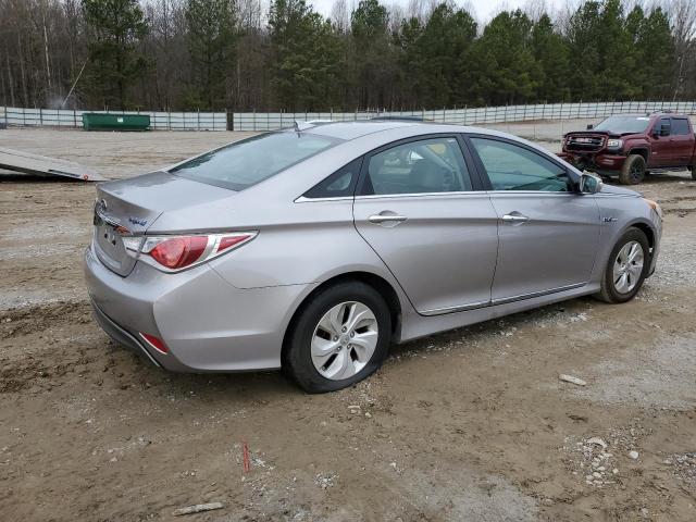 KMHEC4A49DA087172 - 2013 HYUNDAI SONATA HYBRID SILVER photo 3