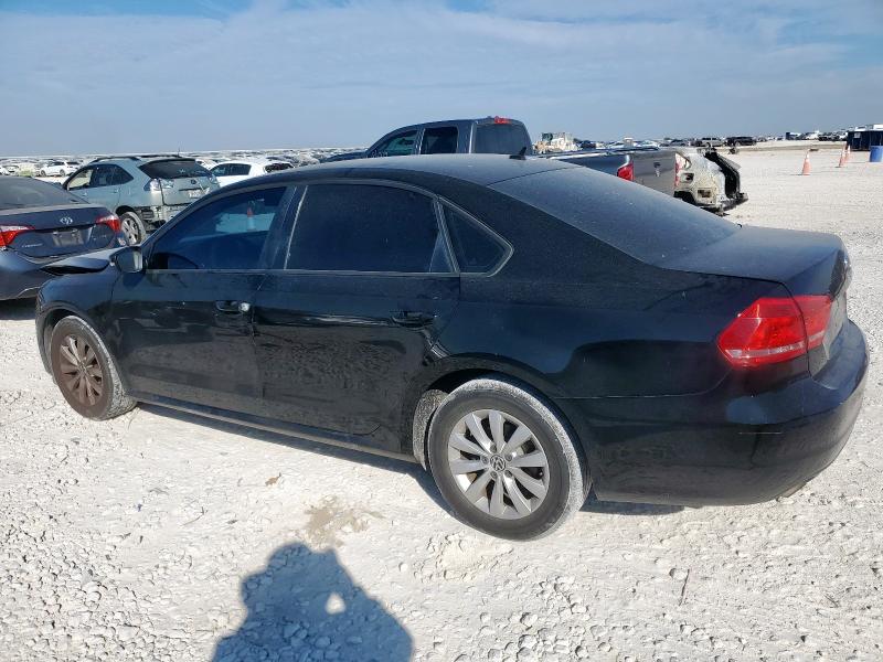 1VWAH7A36CC080788 - 2012 VOLKSWAGEN PASSAT S أسود صورة 2