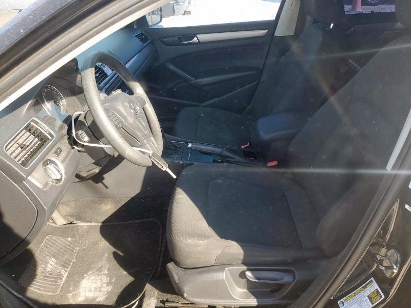 1VWAH7A36CC080788 - 2012 VOLKSWAGEN PASSAT S أسود صورة 7