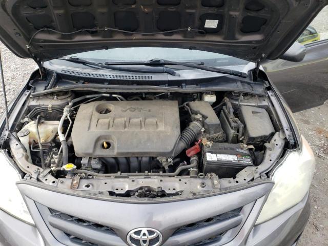 5YFBU4EE0DP080727 - 2013 TOYOTA COROLLA BASE GRAY photo 11