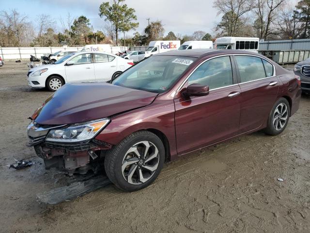 1HGCR2F73HA242324 - 2017 HONDA ACCORD EX BURGUNDY photo 1