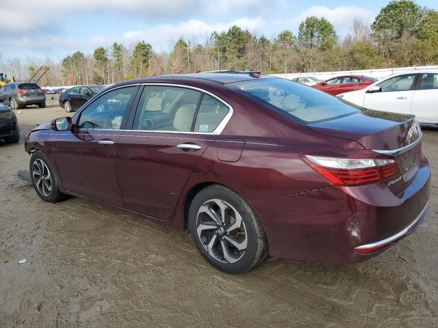 1HGCR2F73HA242324 - 2017 HONDA ACCORD EX BURGUNDY photo 2