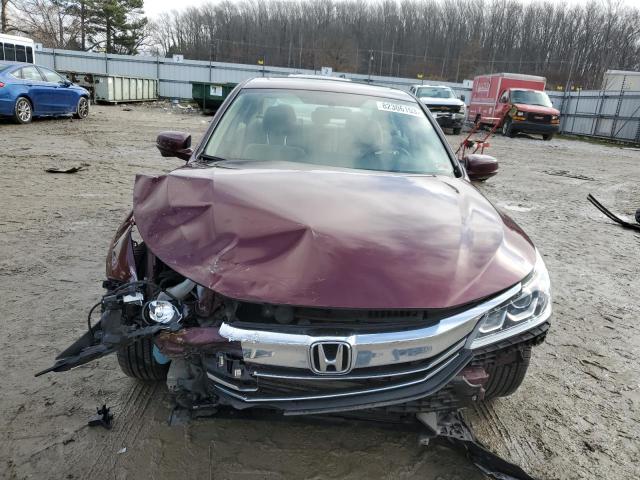 1HGCR2F73HA242324 - 2017 HONDA ACCORD EX BURGUNDY photo 5