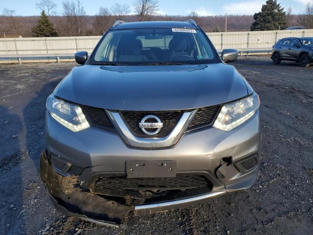 KNMAT2MV6GP714083 - 2016 NISSAN ROGUE S GRAY photo 5