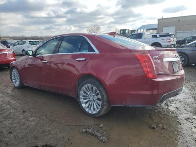 1G6AX5SXXH0114805 - 2017 CADILLAC CTS LUXURY MAROON photo 2