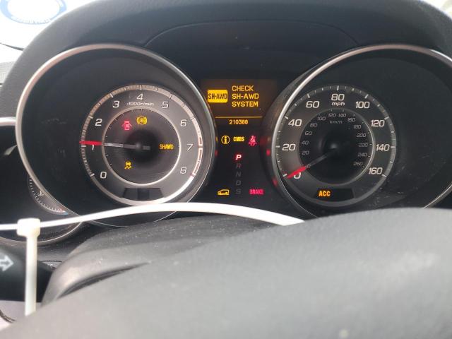 2HNYD2H68DH509020 - 2013 ACURA MDX ADVANCE SILVER photo 9