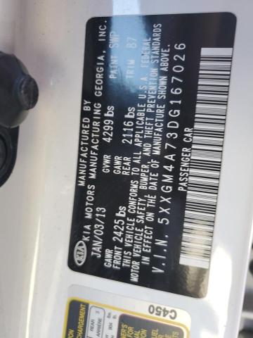 5XXGM4A73DG167026 - 2013 KIA OPTIMA LX Ağ foto 12