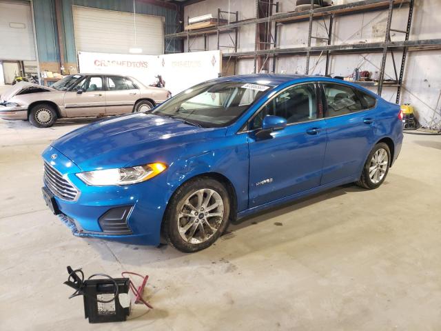 3FA6P0LU7KR274888 - 2019 FORD FUSION SE BLUE photo 1