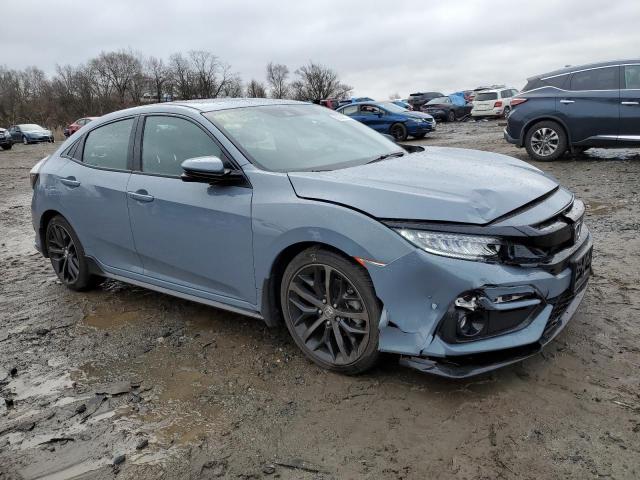 SHHFK7H91MU416354 - 2021 HONDA CIVIC SPORT TOURING BLUE photo 4