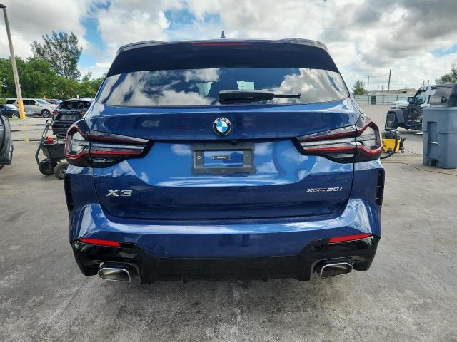 5UX53DP06R9U07306 - 2024 BMW X3 XDRIVE30I BLUE photo 6