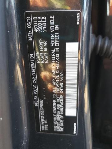 YV1612FS5E2276983 - 2014 VOLVO S60 T5 Czarny zdjęcie 12