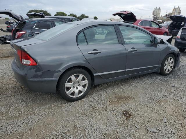2HGFA1F58AH324635 - 2010 HONDA CIVIC LX GRAY photo 3