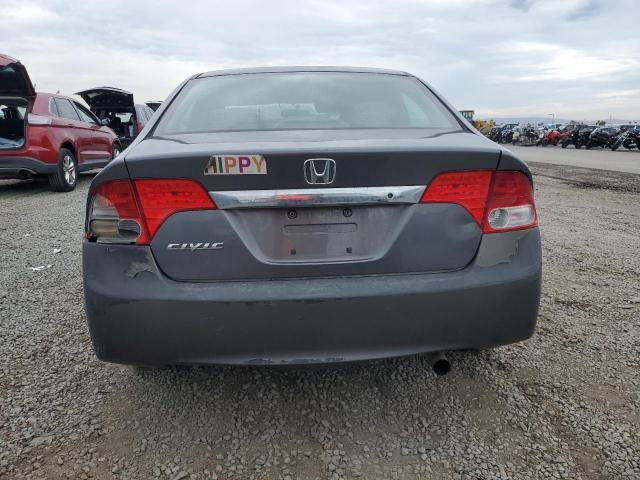 2HGFA1F58AH324635 - 2010 HONDA CIVIC LX GRAY photo 6