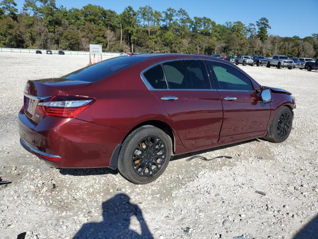 1HGCR3F87GA028269 - 2016 HONDA ACCORD EXL BURGUNDY photo 3