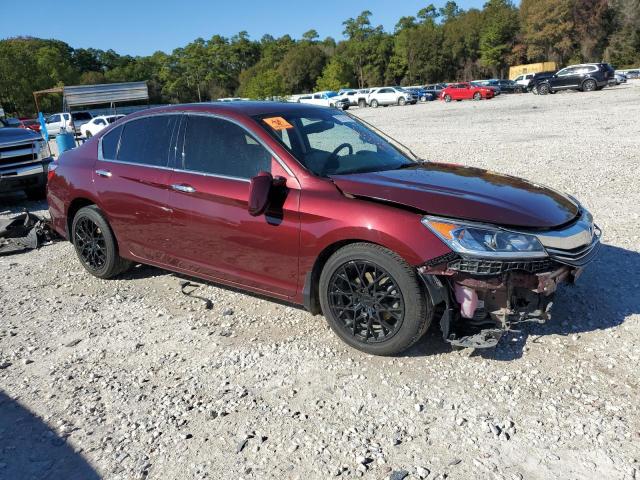 1HGCR3F87GA028269 - 2016 HONDA ACCORD EXL BURGUNDY photo 4