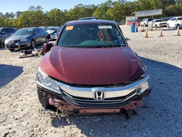 1HGCR3F87GA028269 - 2016 HONDA ACCORD EXL BURGUNDY photo 5