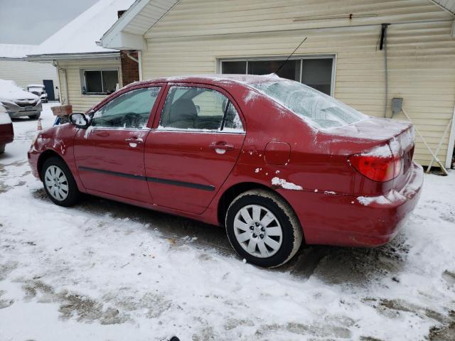 1NXBR32E33Z011642 - 2003 TOYOTA COROLLA CE RED photo 2